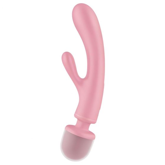 Satisfyer Triple Lover - vibrátor na bod G a masážní vibrátor (růžový)