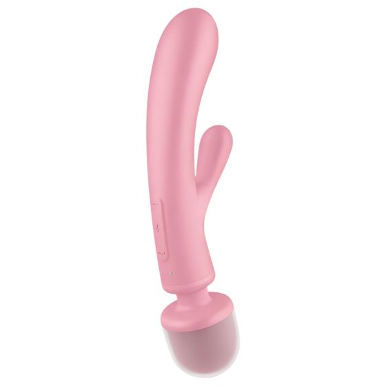 Satisfyer Triple Lover - vibrátor na bod G a masážní vibrátor (růžový)