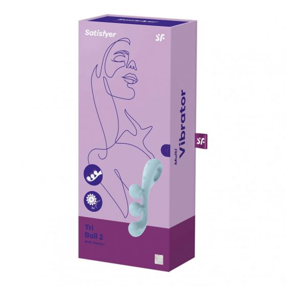 Multifunkční dobíjecí vibrátor Satisfyer Tri Ball 2 (mátový)