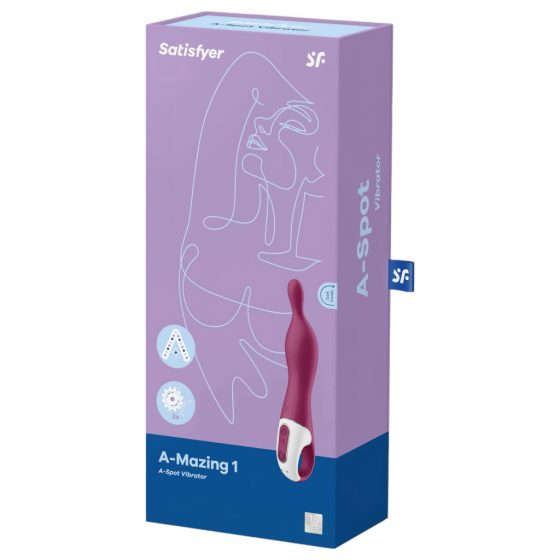 Satisfyer A-Mazing 1 - dobíjecí vibrátor s bodem A (červený)