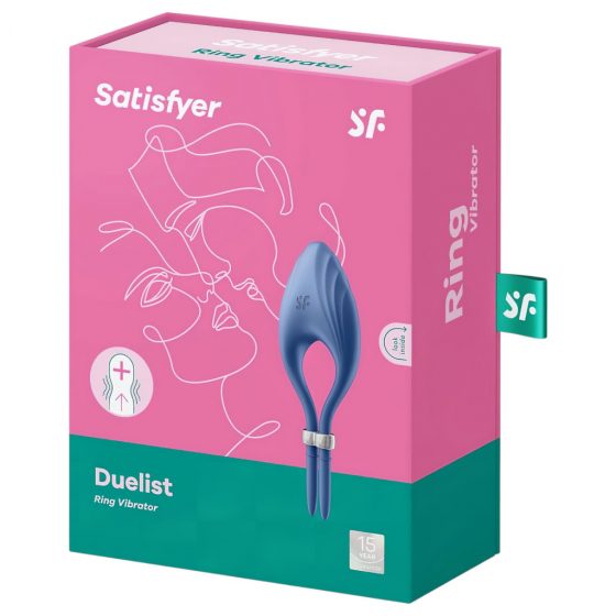 Satisfyer Duelist - dobíjecí vibrační kroužek na penis (modrý)