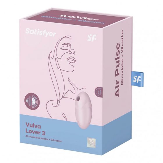 Satisfyer Vulva Lover 3 - dobíjecí vibrátor na klitoris se vzduchovou vlnou (růžový)