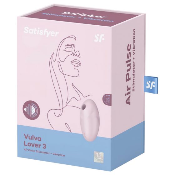 Satisfyer Vulva Lover 3 - dobíjecí vibrátor na klitoris se vzduchovou vlnou (růžový)