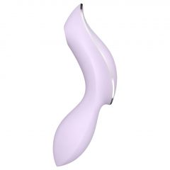   Satisfyer Curvy Trinity 2 - nabíjecí vaginální vibrátor se stimulátorem klitorisu (fialový)