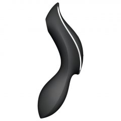   Satisfyer Curvy Trinity 2 - nabíjecí vaginální vibrátor se stimulátorem klitorisu (černý)