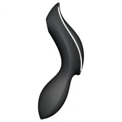   Satisfyer Curvy Trinity 2 - akumulátorový vzduchový 2v1 vibrátor (černý)