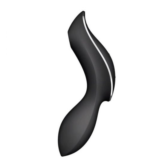 Satisfyer Curvy Trinity 2 - nabíjecí vaginální vibrátor se stimulátorem klitorisu (černý)