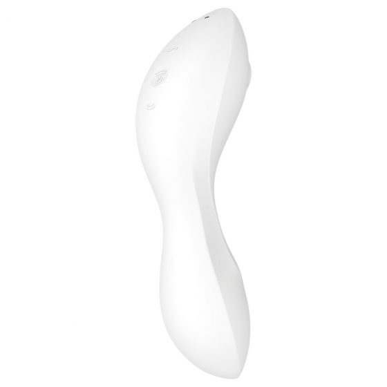 Satisfyer Curvy Trinity 5+ - nabíjecí, inteligentní 2in1 vibrátor (bílý)