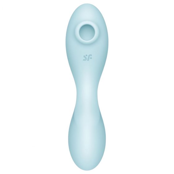 Satisfyer Curvy Trinity 5+ - nabíjecí, inteligentní 2in1 vibrátor (modrý)