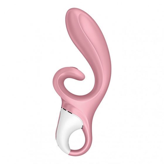 Satisfyer Hug Me - chytrý dobíjecí vibrátor s hůlkou (růžový)