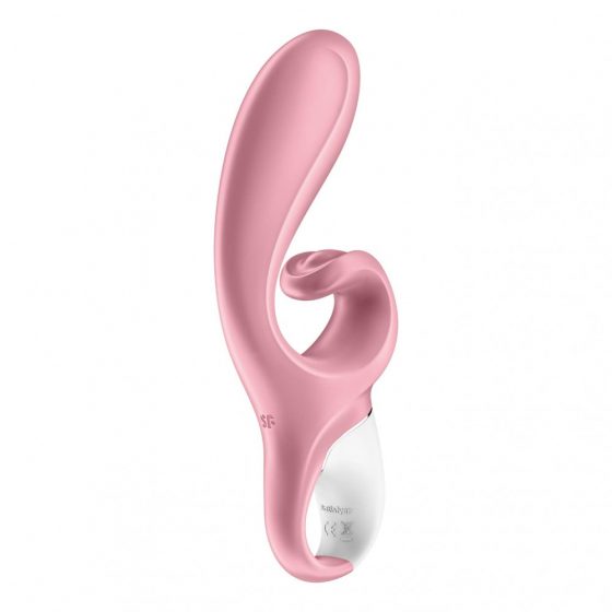 Satisfyer Hug Me - chytrý dobíjecí vibrátor s hůlkou (růžový)