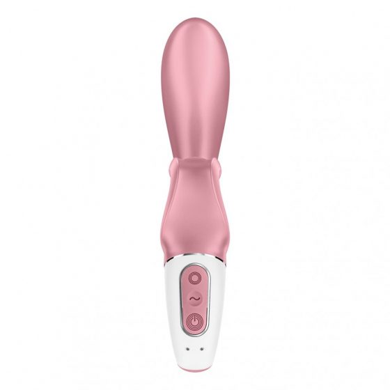 Satisfyer Hug Me - chytrý dobíjecí vibrátor s hůlkou (růžový)