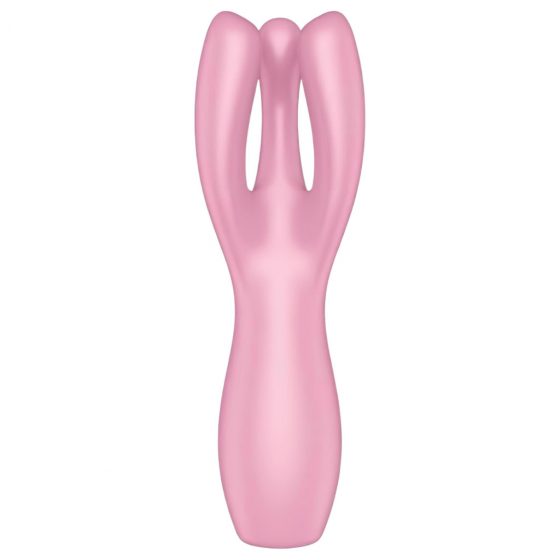 Satisfyer Threesome 3 - akumulátorový klitorální vibrátor (růžový)