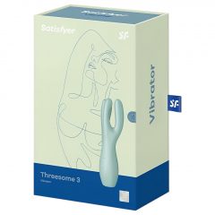   Satisfyer Threesome 3 - akumulátorový dráždidlo klitorisu (máta)