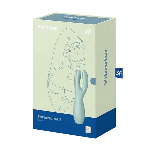 Satisfyer Threesome 3 - nabíjecí stimulátor klitorisu (máta)