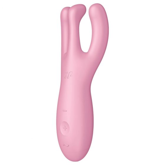 Satisfyer Threesome 4 - inteligentní dobíjecí vibrátor na klitoris (růžový)