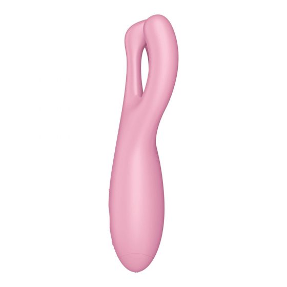 Satisfyer Threesome 4 - inteligentní dobíjecí vibrátor na klitoris (růžový)