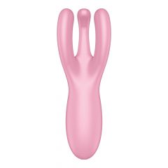   Satisfyer Threesome 4 - inteligentní dobíjecí vibrátor na klitoris (růžový)