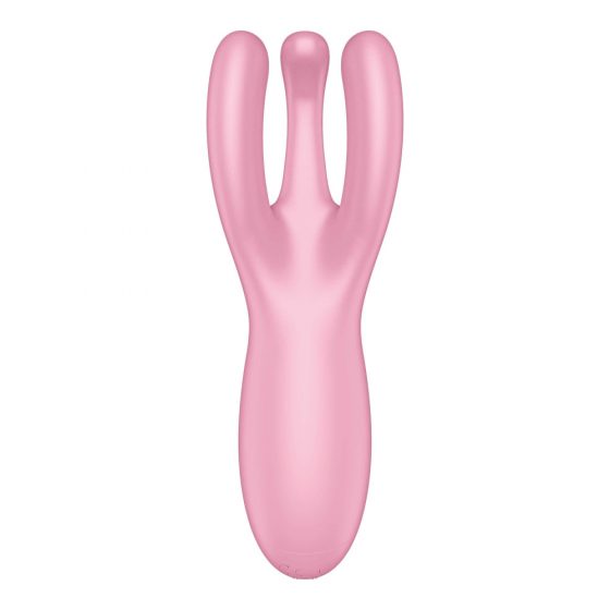 Satisfyer Threesome 4 - inteligentní dobíjecí vibrátor na klitoris (růžový)