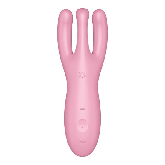 Satisfyer Threesome 4 - inteligentní dobíjecí vibrátor na klitoris (růžový)