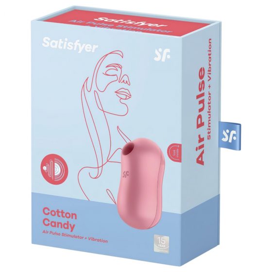 Satisfyer Cotton Candy - nabíjecí stimulátor klitorisu se vzduchovou vlnou (korálový)