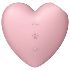   Satisfyer Cutie Heart - nabíjecí stimulátor klitorisu se vzduchovou vlnou (růžový)