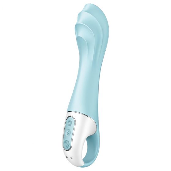 Satisfyer Air Pump Vibrator 5 - chytrý dobíjecí vibrátor s pumpičkou (modrý)