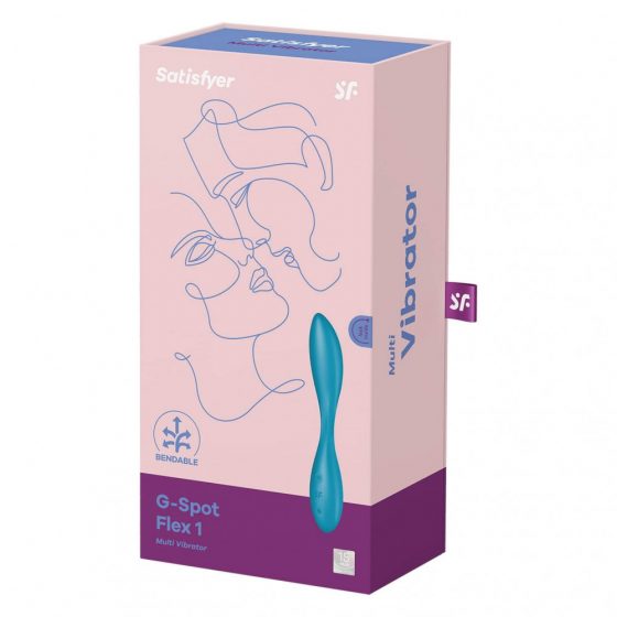 Satisfyer G-spot Flex 1 - dobíjecí, vodotěsný vibrátor pro bod G (zelený)