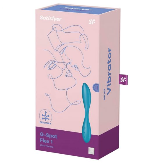 Satisfyer G-spot Flex 1 - dobíjecí, vodotěsný vibrátor pro bod G (zelený)