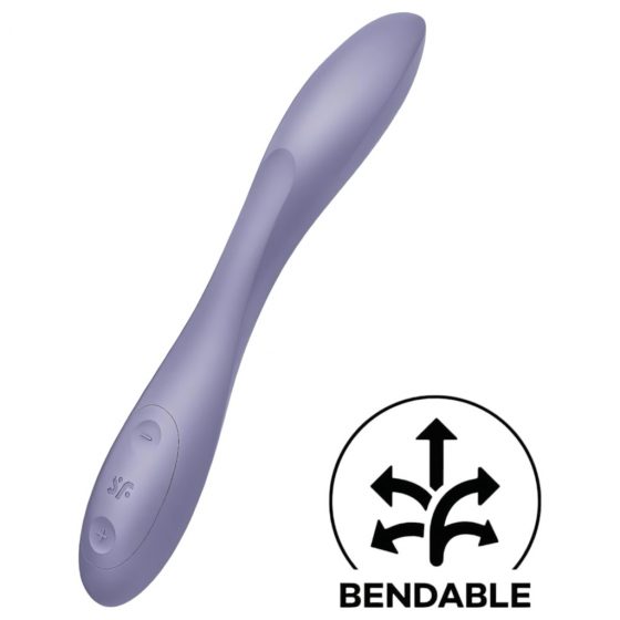 Satisfyer G-spot Flex 2 - akumulátorový, vodotěsný vibrátor na bod G (fialový)