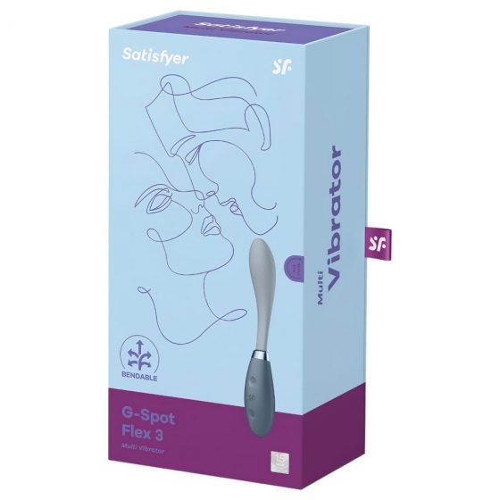 Satisfyer G-Spot Flex 3 - dobíjecí vibrátor pro bod G (šedý)