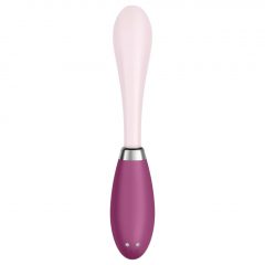   Satisfyer G-Spot Flex 3 - dobíjecí vibrátor pro bod G (růžová a vínová)