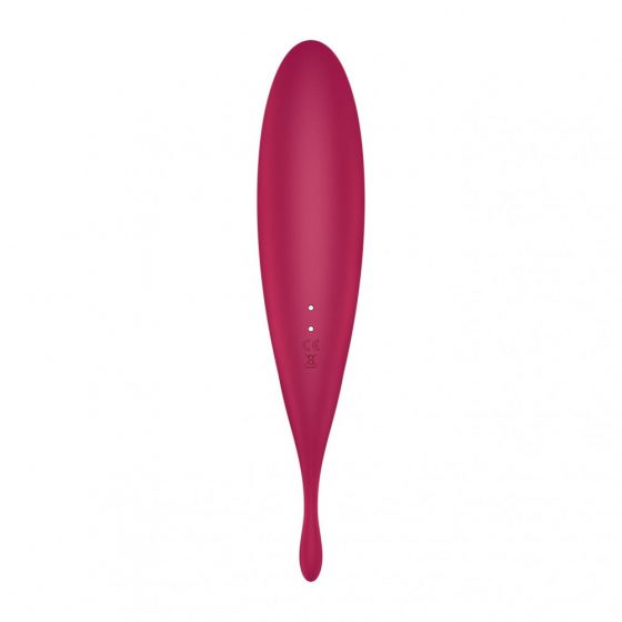 Satisfyer Twirling Pro - nabíjecí smart vibrátor na klitoris 2 v 1 (červený)