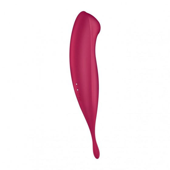 Satisfyer Twirling Pro - nabíjecí smart vibrátor na klitoris 2 v 1 (červený)