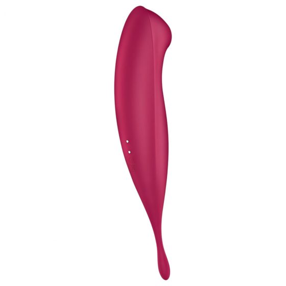 Satisfyer Twirling Pro - nabíjecí smart vibrátor na klitoris 2 v 1 (červený)