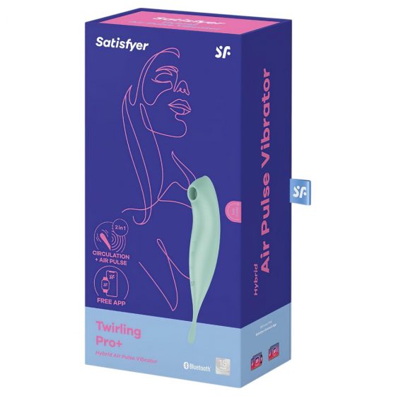 Satisfyer Twirling Pro - dobíjecí, chytrý vibrátor na klitoris 2v1 (máta)