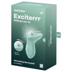   Satisfyer Exciterrr - Rotační vibrátor na klitoris s korálky (zelený)