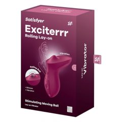   Satisfyer Exciterrr - Rotační vibrátor na klitoris s korálky (červený)