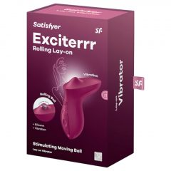   Satisfyer Exciterrr - Rotační vibrátor na klitoris s korálky (červený)