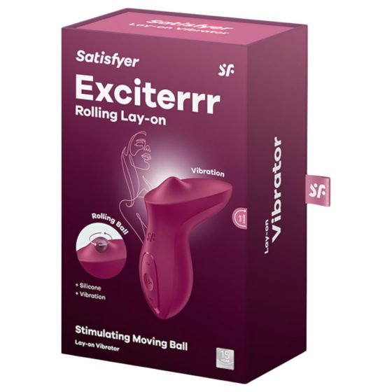 Satisfyer Exciterrr - Rotační vibrátor na klitoris s korálky (červený)