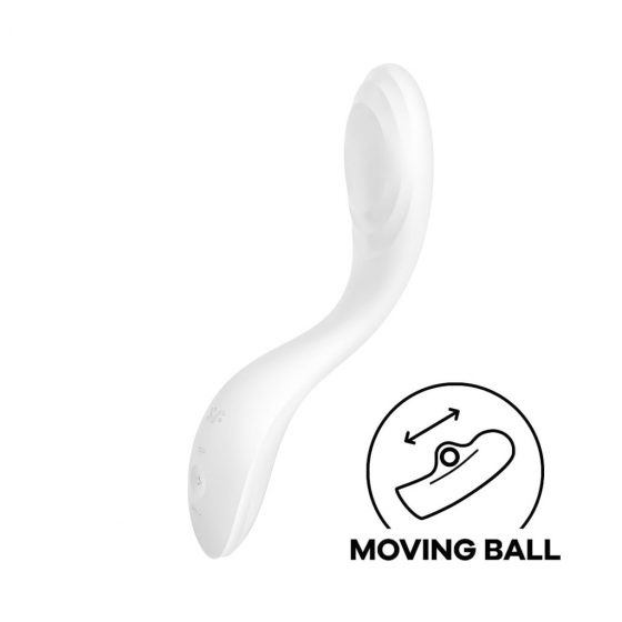 Satisfyer Rrrolling - nabíjecí pohyblivý vibrátor na bod G (bílý)