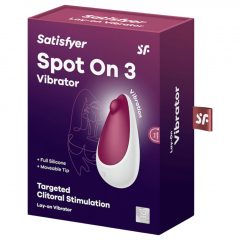   Satisfyer Spot On 3 - akumulátorový klitorální vibrátor (červený)