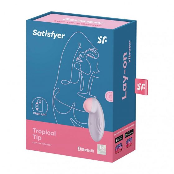 Satisfyer Tropical Tip - chytrý dobíjecí vibrátor na klitoris (fialový)