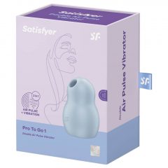   Satisfyer Pro To Go 1 - dobíjecí vzduchový vibrátor na klitoris (modrý)