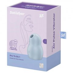   Satisfyer Pro To Go 1 - dobíjecí vzduchový vibrátor na klitoris (modrý)