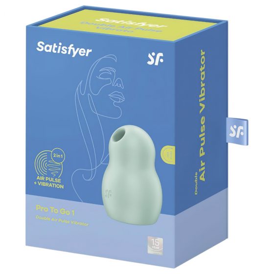 Satisfyer Pro To Go 1 - dobíjecí vzduchový vibrátor na klitoris (máta)