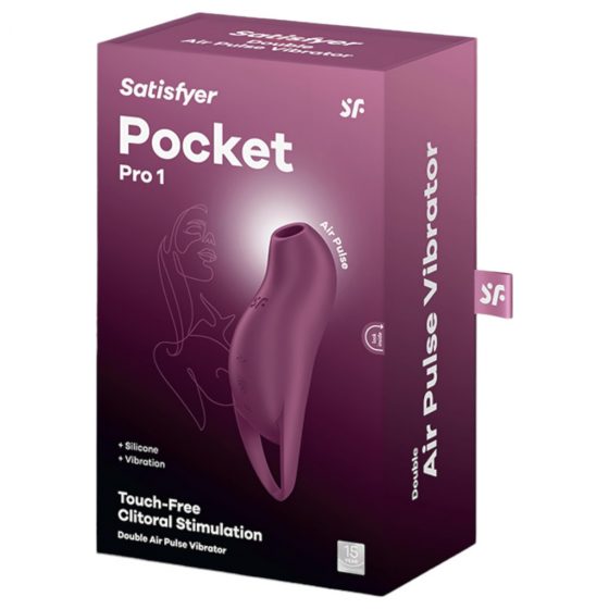 Satisfyer Pocket Pro 1 - dobíjecí stimulátor klitorisu se vzduchovou vlnou (fialový)