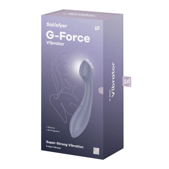 Satisfyer G-Force - dobíjecí, vodotěsný vibrátor pro bod G (fialový)