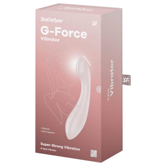 Satisfyer G-Force - dobíjecí, vodotěsný vibrátor pro bod G (béžový)