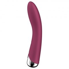   Satisfyer Spinning Vibe 1 - vibrátor s rotující hlavicí pro bod G (červený)